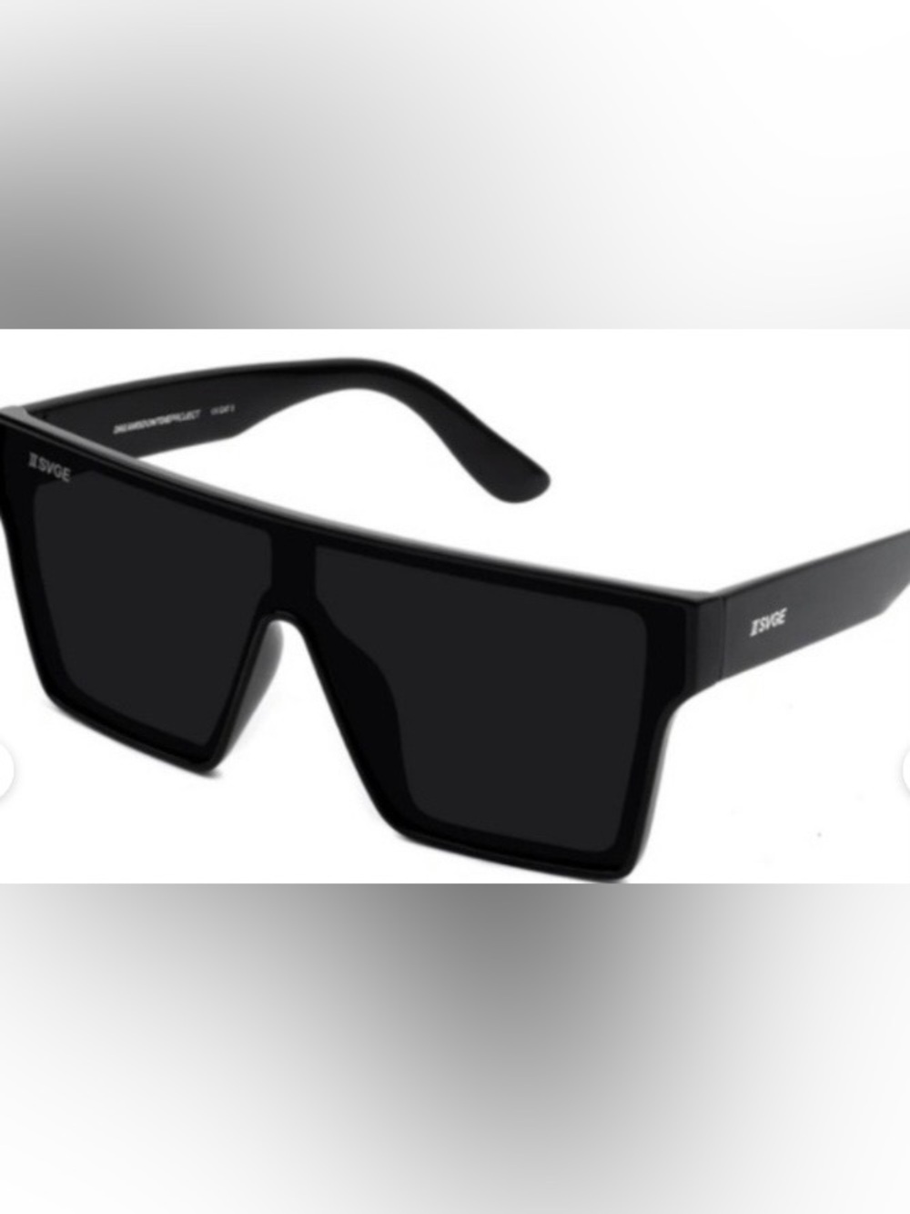 Quay Australia Black Oversized Square Sunglasses